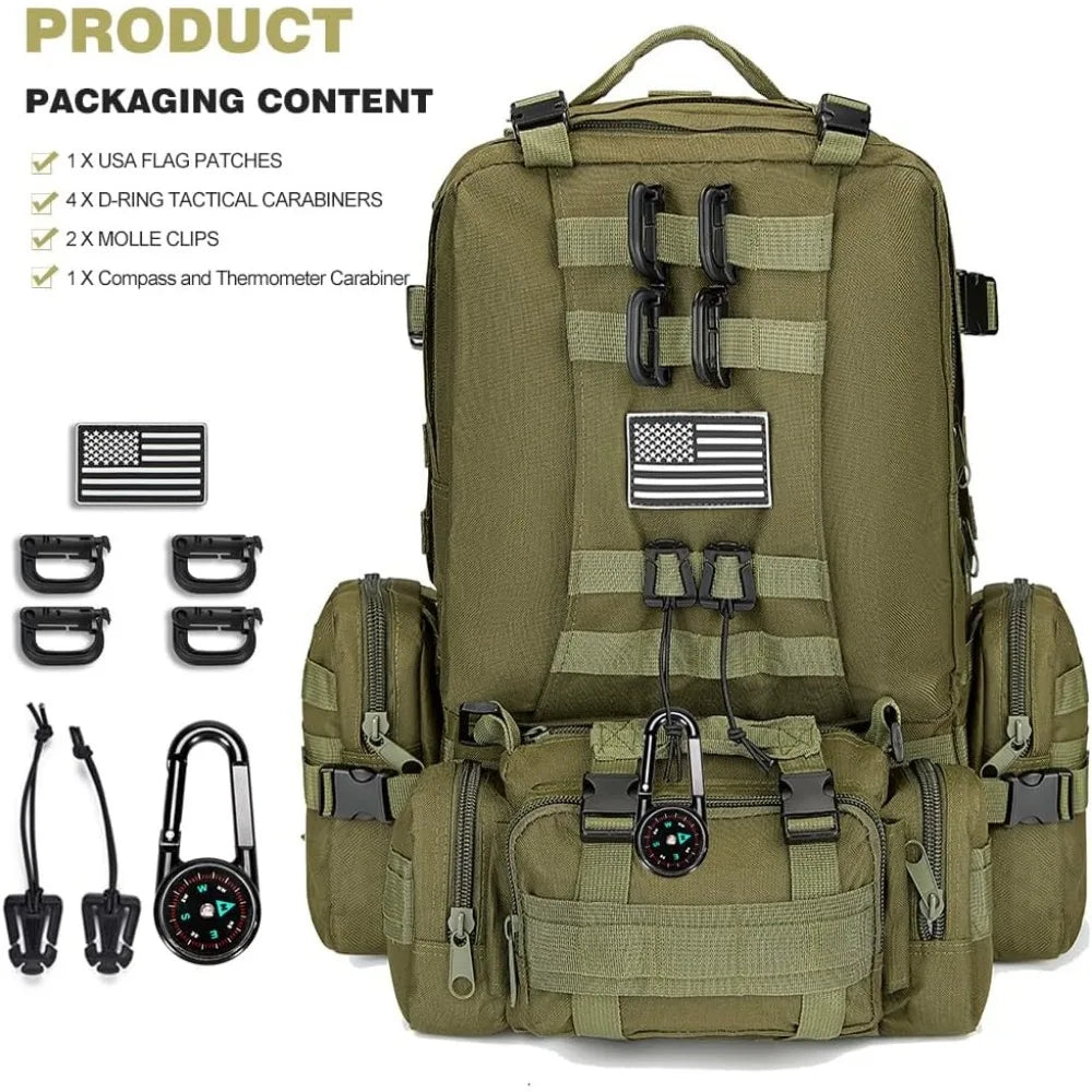 Military Tactical Backpack 40 to 50 L Molle System Rucksack
