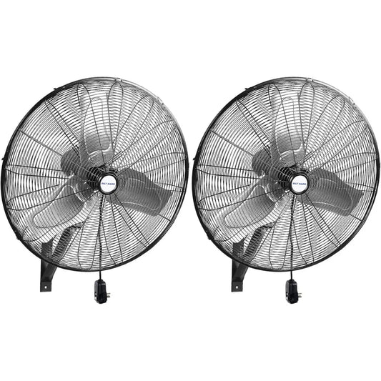 24 in. Outdoor Oscillating Wall Fan, 6300 CFM 3-Speed Heavy Duty Outdoor Wall Fans, High Velocity Waterproof Fans for Patio, Co