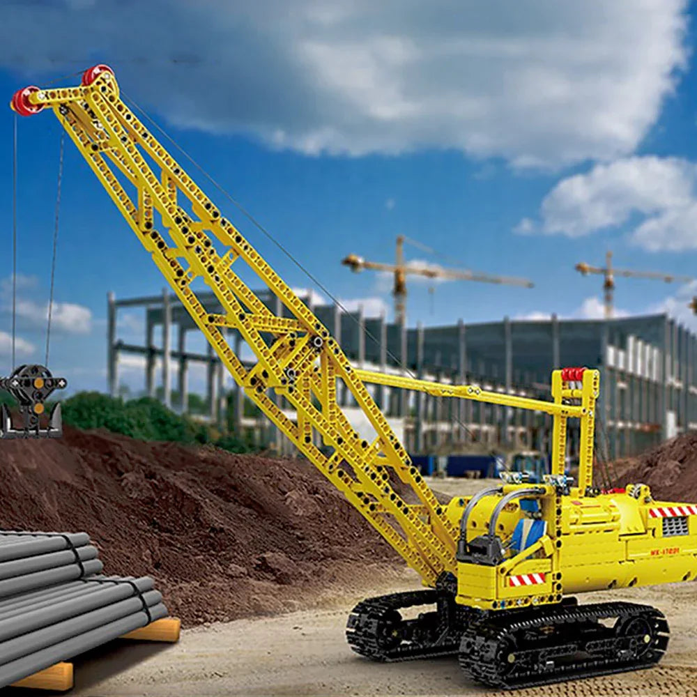 1205PCS Technics MOC RC Crawler Crane Building Blocks City Engineering Vehicle Model Boys Toys Car Education Assembly Brick Gift