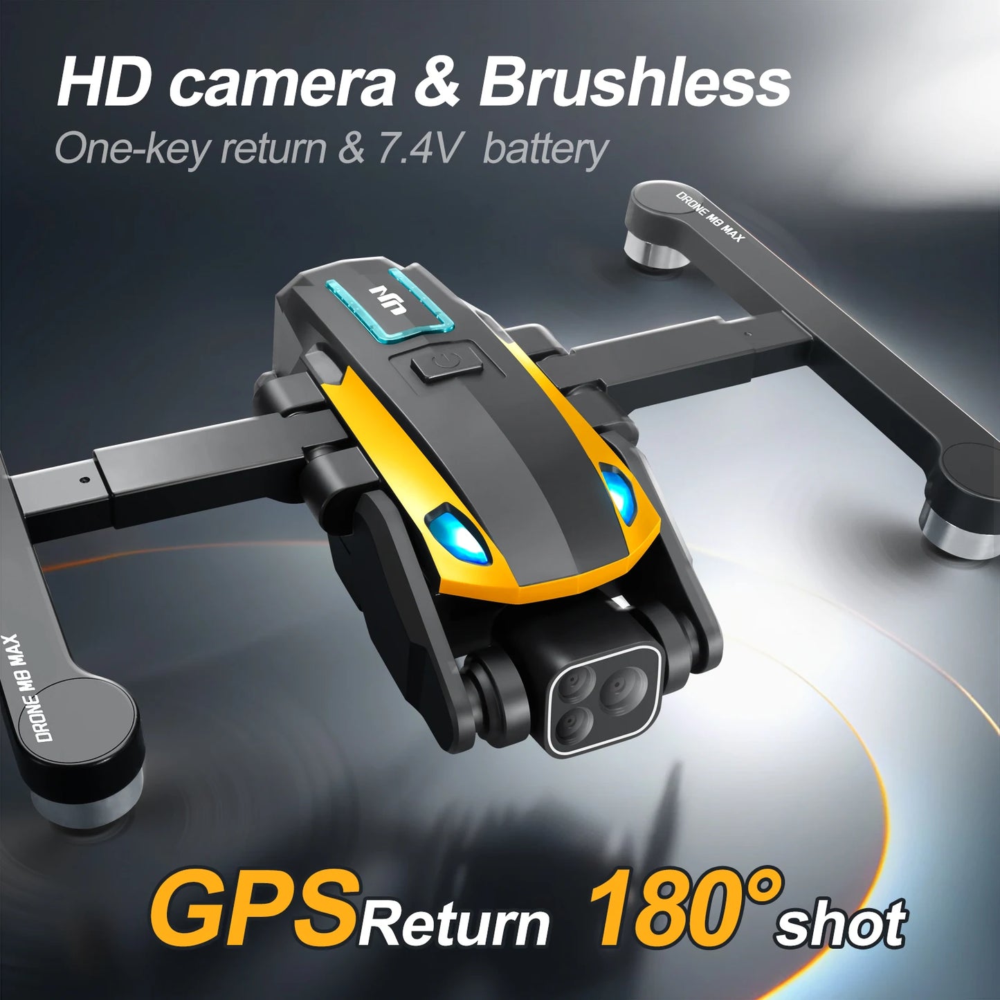 M8 Pro Drone 4k Profesional HD 4k Rc Airplane Dual-Camera Wide-Angle Head Remote Quadcopter Airplane Toy Helicopter