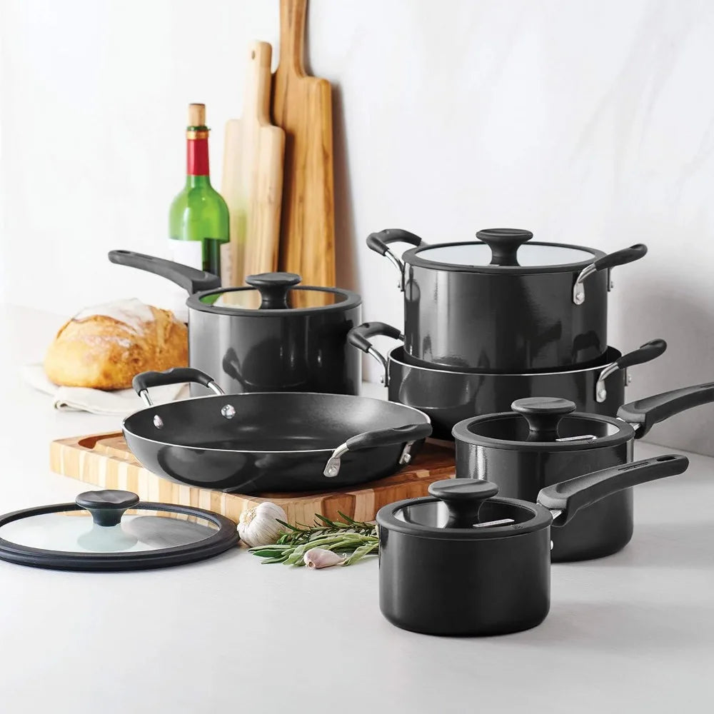 Tramontina Gray 11 Piece Aluminum Nonstick Pots And Pans Set