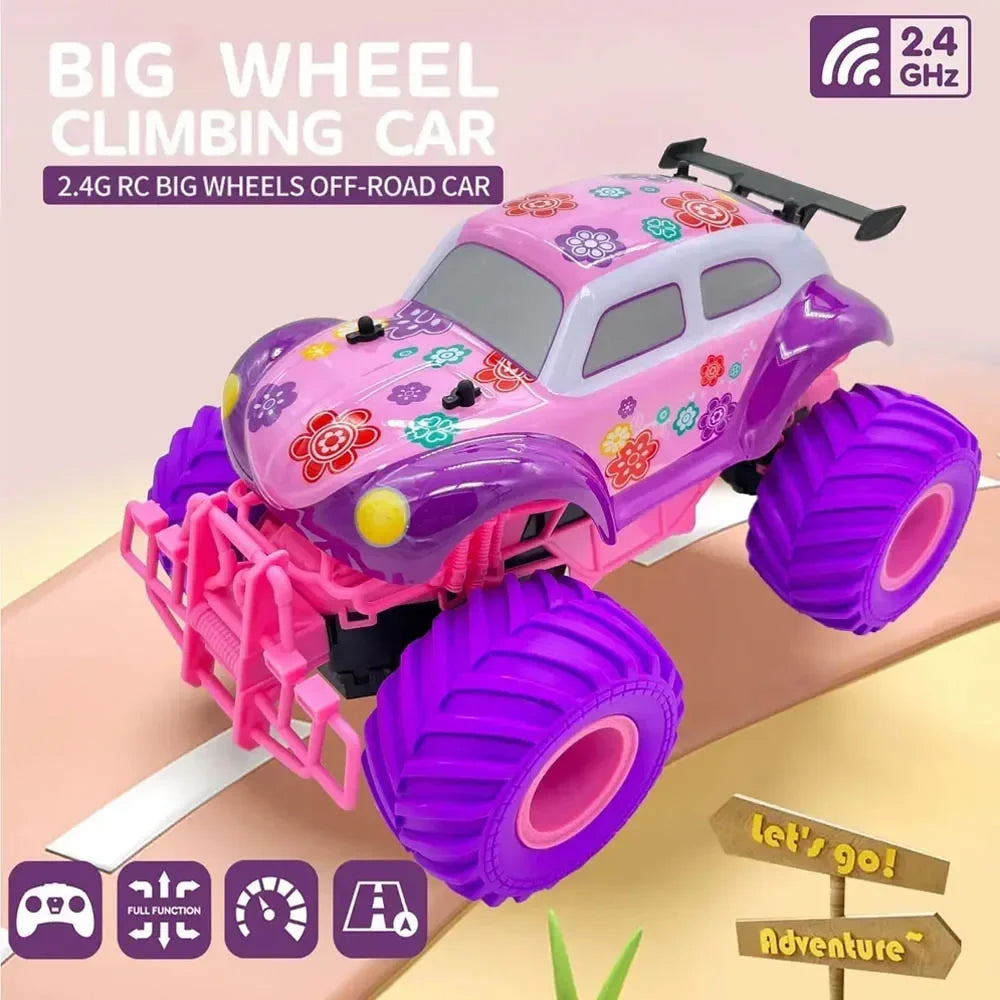 RC Car Off-road High Speed Climbing Vehicle 4WD 2.4G Remote Control Cars Cute Electric Model Girl Xmas Gifts Kids Toys for Boys