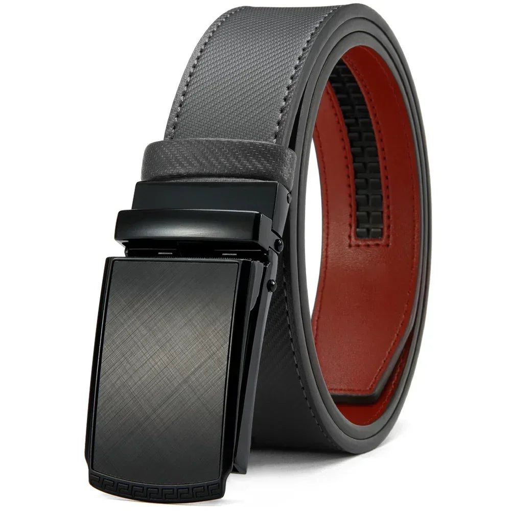 Automatic Genuine Leather Belt For Men Black Designer