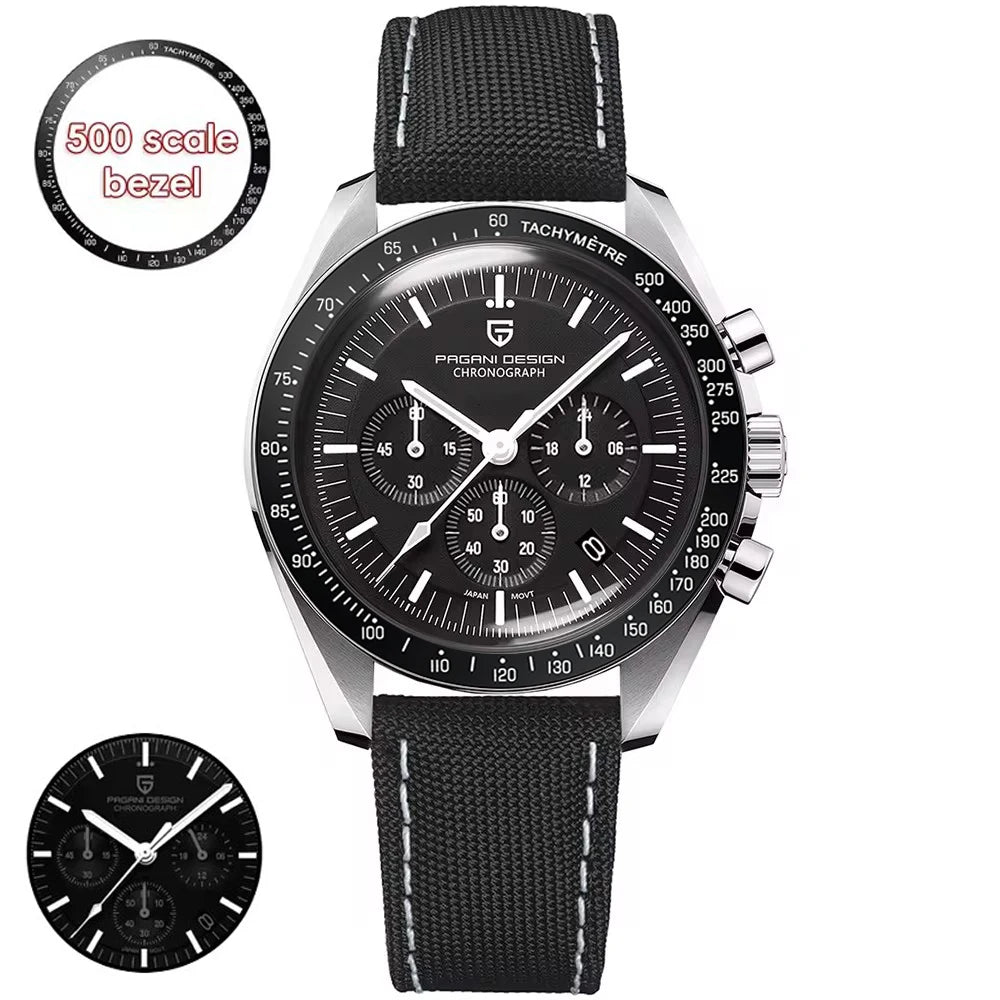 Pagani Design Moon Mens Luxury Chronograph Quartz Ceramic