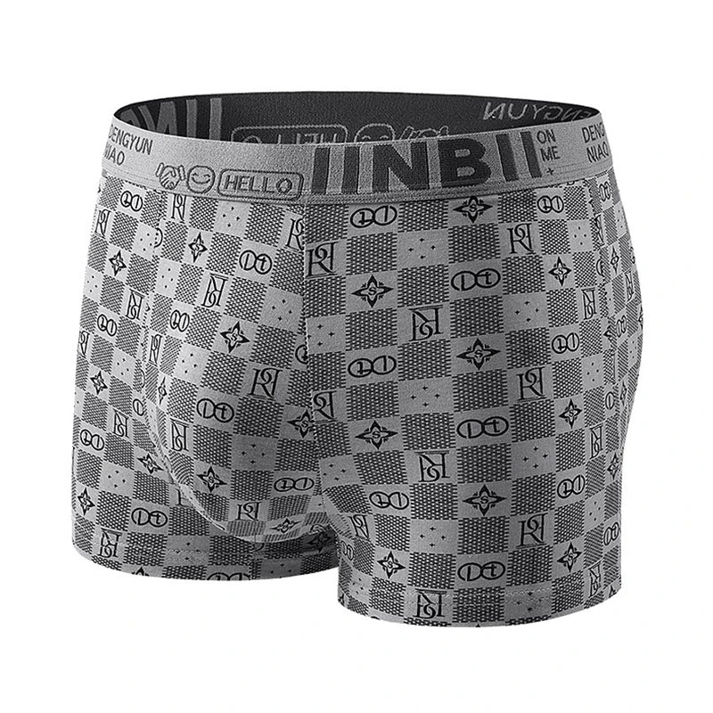 6PCS Men Boxer Shorts Print Men's Underwear Fashion Breathable Soft Underpants U Convex Lingerie Sexy Men Panties Hot Sell