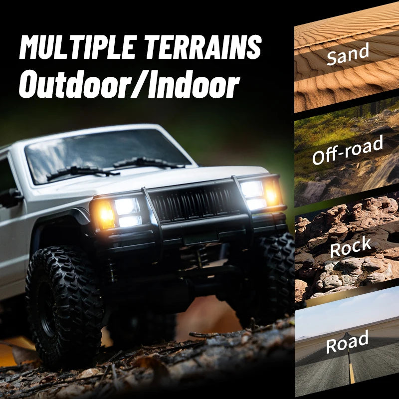 C8809 1/18 RC Car 2.4G Remote Control Crawler 4WD Electric Climbing Off-Road Model Car Toys for Children