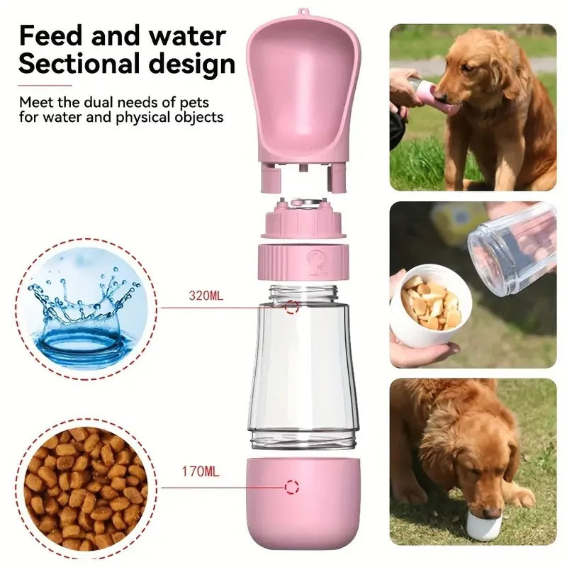 Portable Dog Water Cup - Outdoor Travel Feeding Cup, Water Dispenser & Food Supplies for Pets