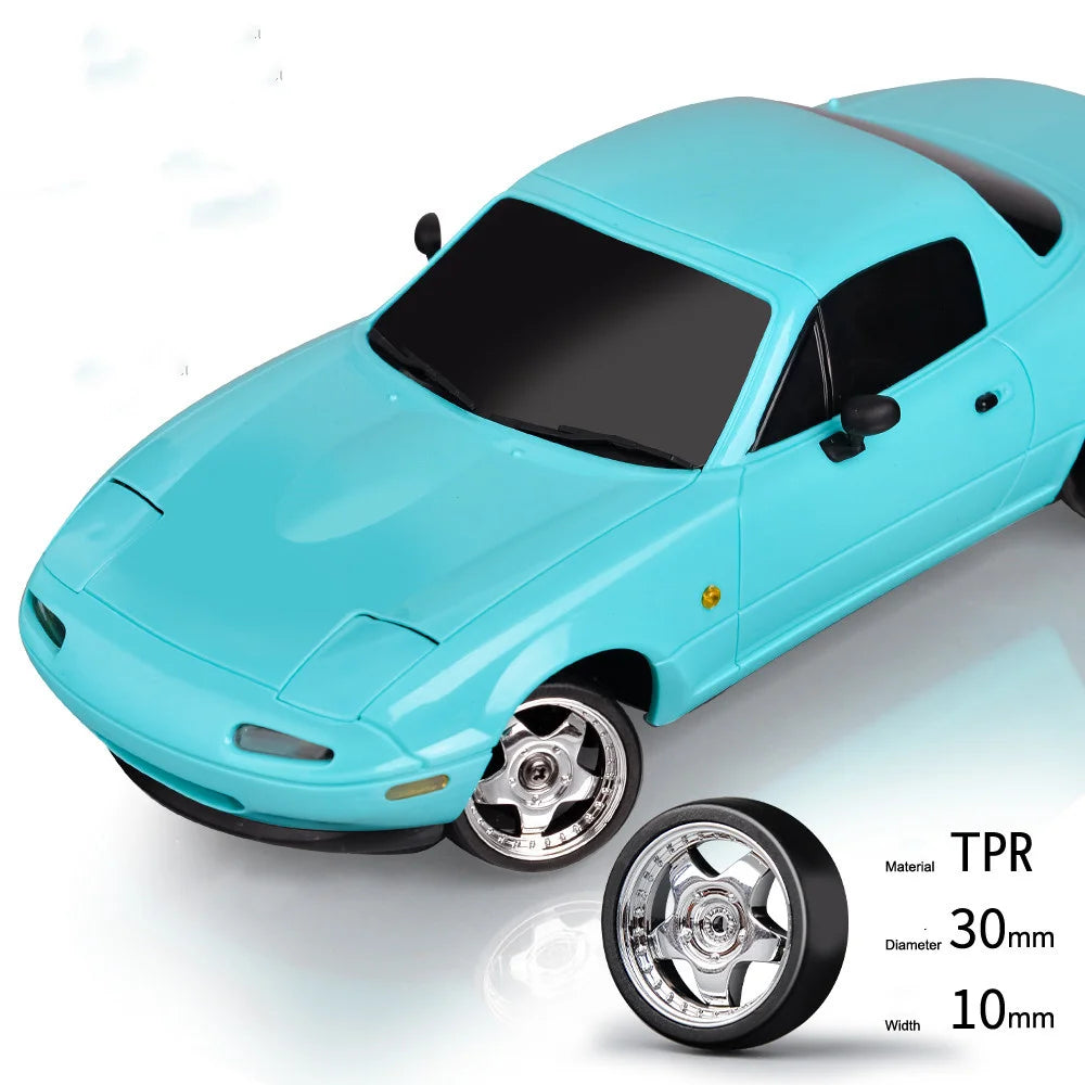 LDRC 1804 RTR 1/18 2.4G RWD RC Car Drift for Mazda MX-5 Gyro LED Light On-Road Full Proportional Alloy Body Shell Racing Vehicle