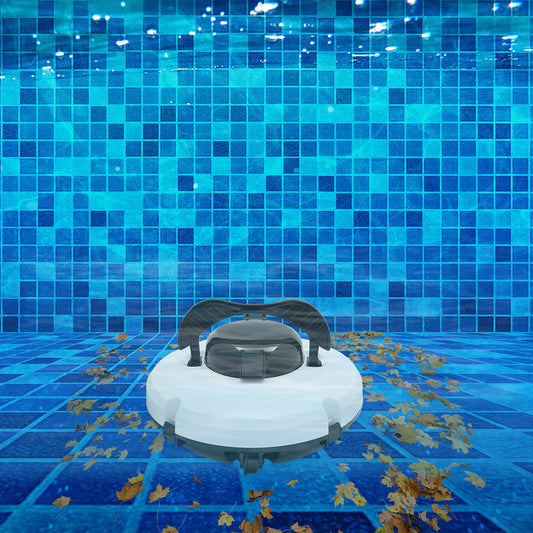 ABS IPX8 Protection level Cordless Robotic Pool Cleaner dual motor drive motors 120 Mins Runtime for  Pool up to 1076.4ft2