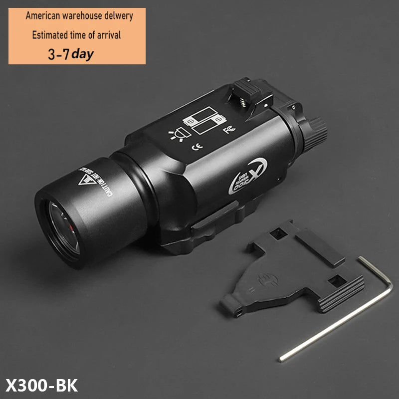 Tactical M600C M600 M300C X300U Flashlight 20MM Rail LED Scout Light Outdoor Camping Lamp Rifle Weapon Flashlight US Warehouse