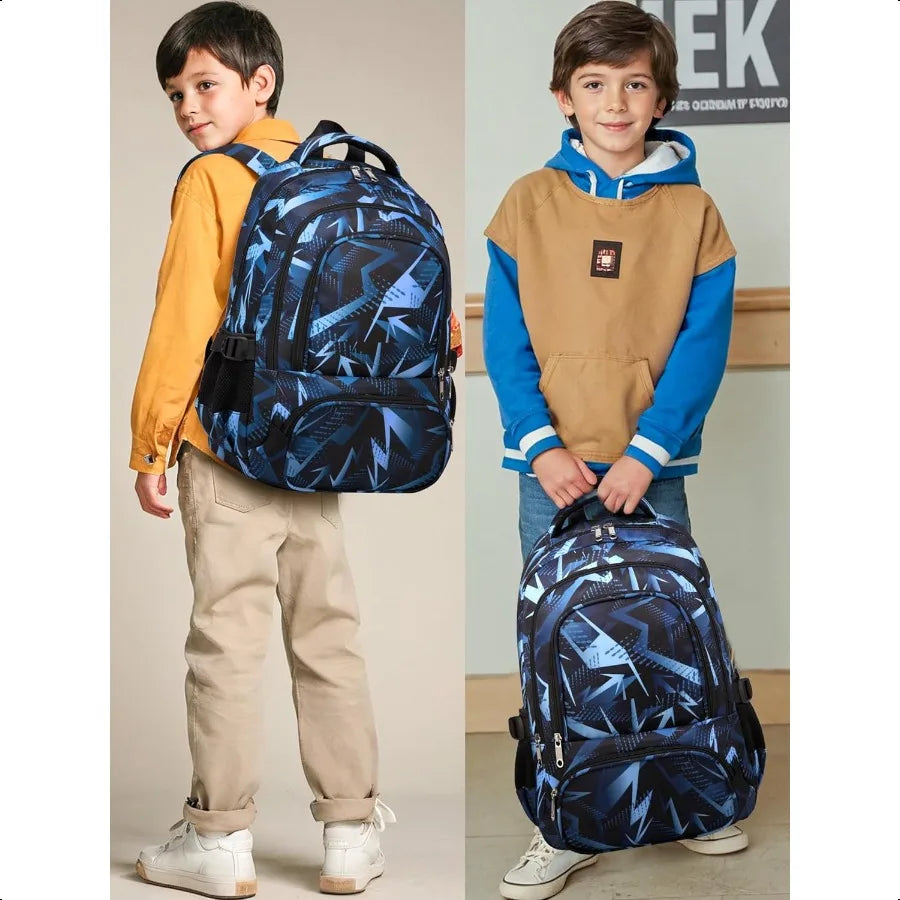 Backpack for Boys Elementary Primary Middle School Bags for Child Bookbags Back to School Gifts with Tablet Sleeve Large Compar