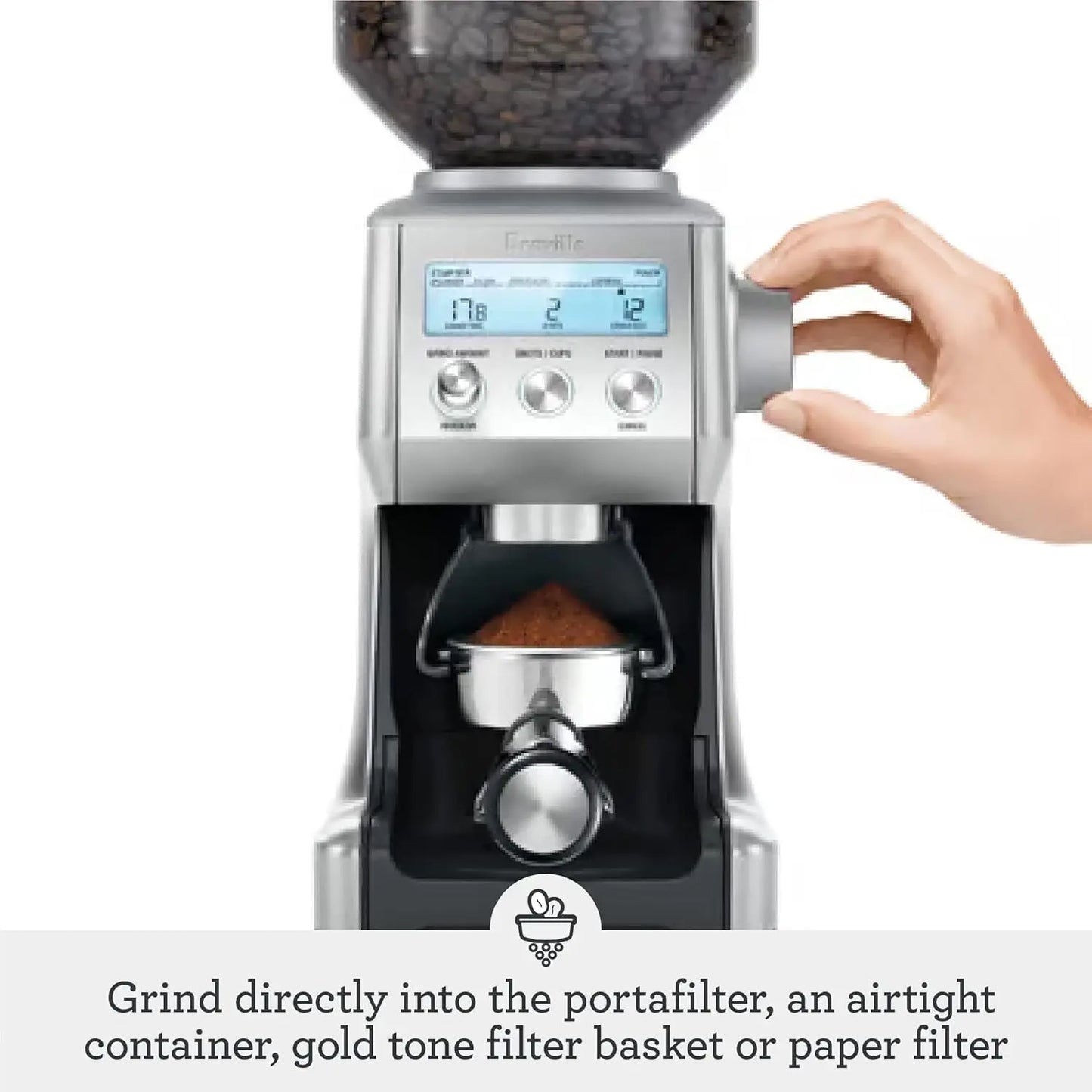 Smart Grinder Pro Coffee Mill One Size Brushed Stainless Steel