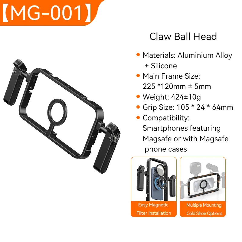 Ulanzi MG001 Filmmaker Cage For IPhone Dual Handles Rig