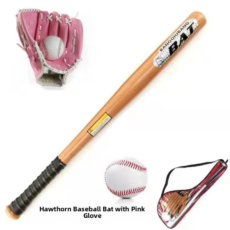 Beginner Children's Baseball Equipment Set Leather Glove Youth Bapa Aluminum Alloy Basswood Oak Training Baseball Bat