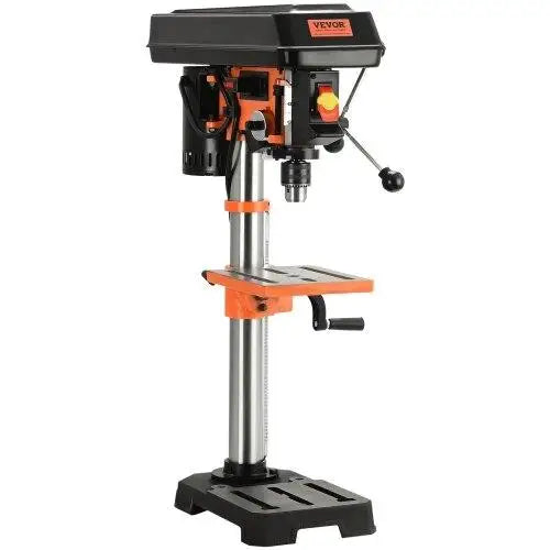 10'' 5 Benchtop Drill Press - Powerful 3.2A, Cast Iron, Adjustable 610-2800RPM