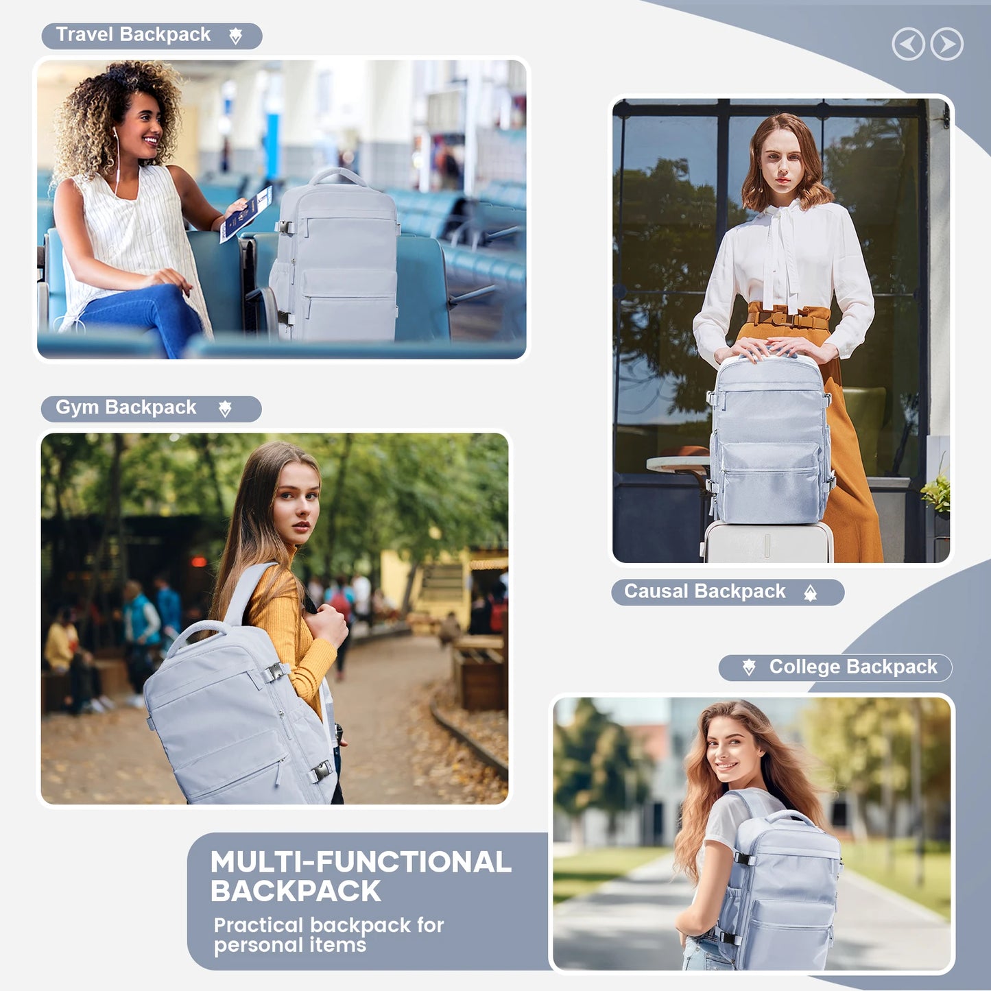 Unisex 15.6 Inch Laptop College Backpack Vacuum Travel