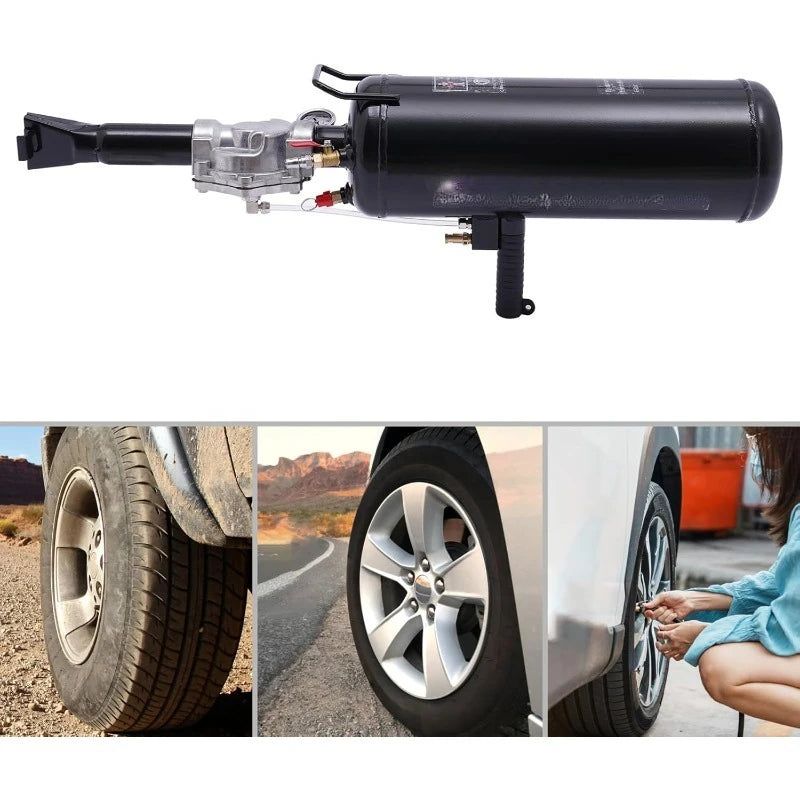 8L Tire Bead Seater Steel Portable Tire Inflator Tool Air Bead Blaster Tool Trigger Seating Inflator