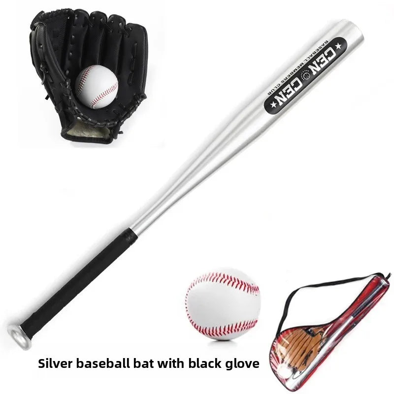 Beginner Children's Baseball Equipment Set Leather Glove Youth Bapa Aluminum Alloy Basswood Oak Training Baseball Bat
