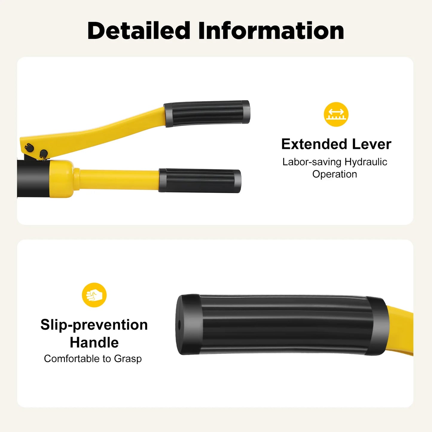 Hydraulic Rebar Cutter with Portable Box, Hydraulic Bolt Cutter, 8 Tone Steel Cutter 4-16 mm,  Industrial Reinforcement Cutter