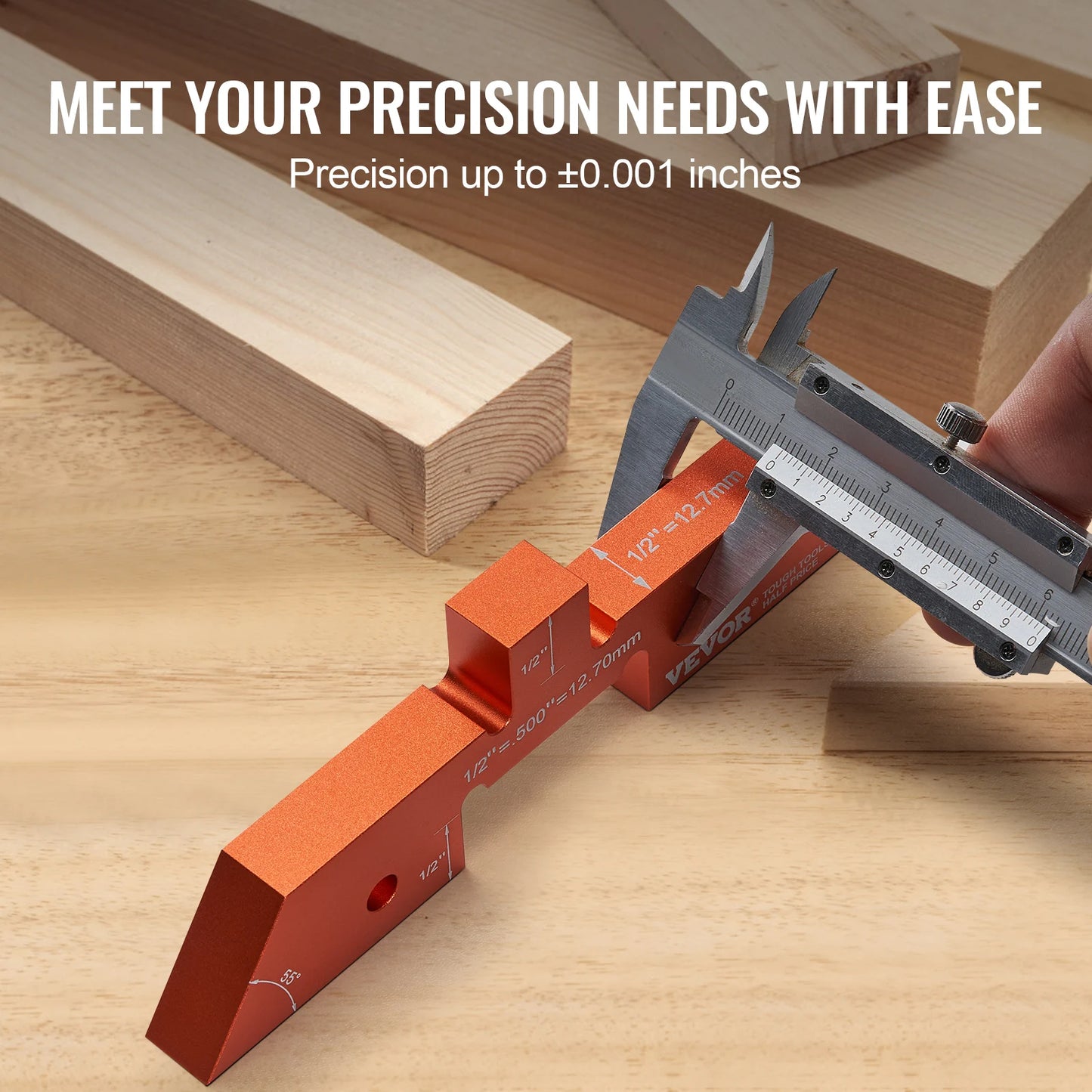 SucceBuy Router Table Setup Bars 14pcs Precision Aluminum Setup Blocks HeightGauge Set for Measuring Router able Saw Accessories
