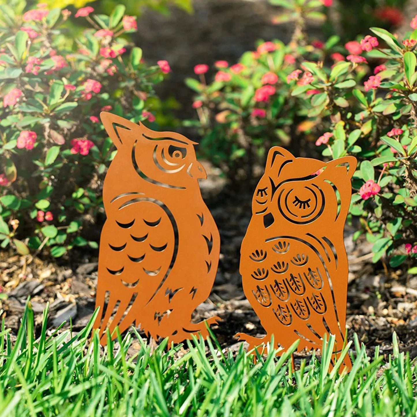 Iron Animal Garden Statues Landscaping Decorations Aging Resistance Waterproof Yard Lawn Sculptures Gifts