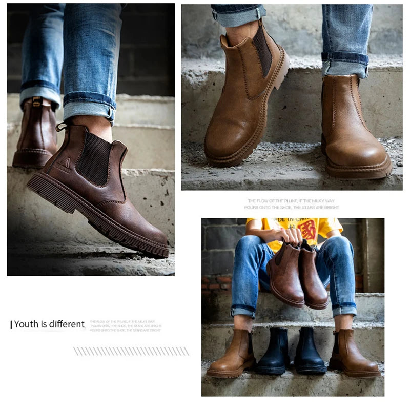 Industrial Steel Toe Boots Metatarsal Guard Waterproof