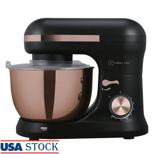 4.5L Retro Stand Mixer with Stainless Steel Bowl 8 Speed Control Planetary Mixing Dough Hook Beater Whisk Safety Switch ETL