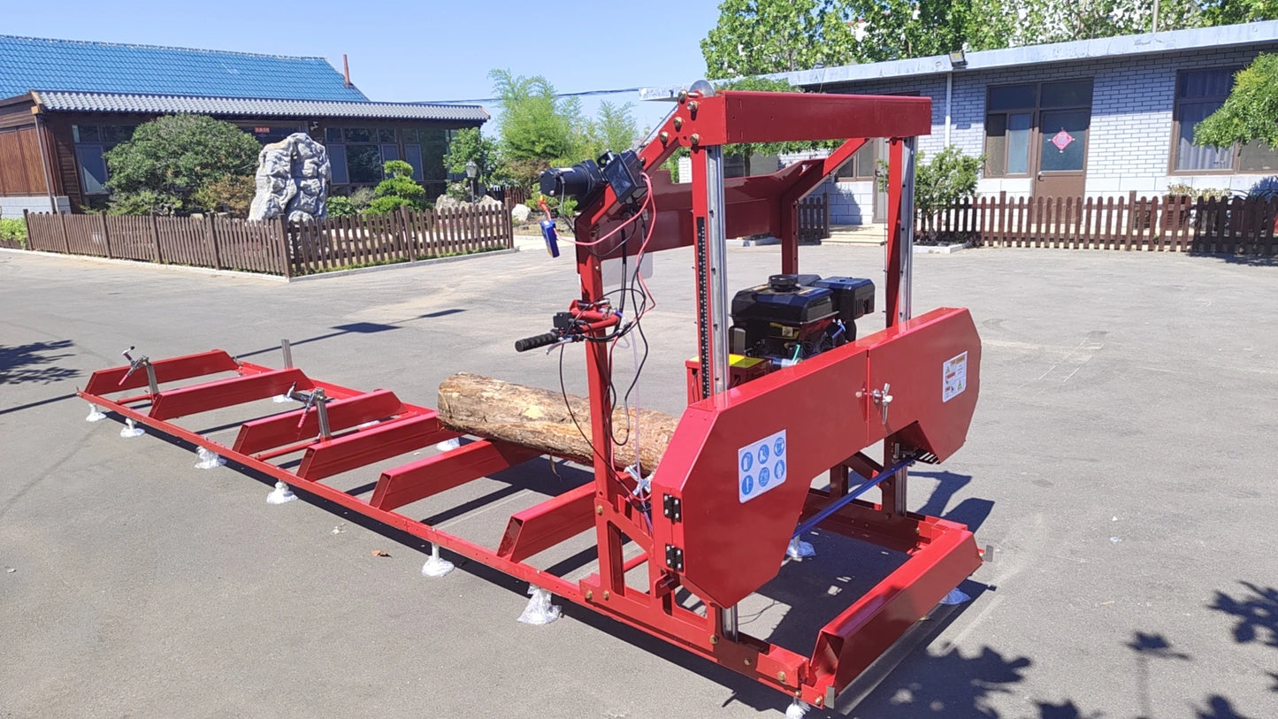 32″ Portable Sawmill 15HP 420cc RATO Gas Engines with E-Start Band Saw