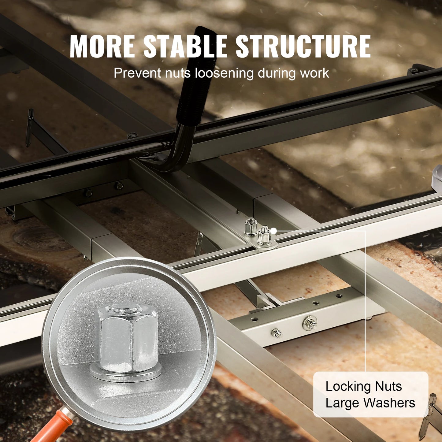 SucceBuy Chainsaw Mill Planking Milling 14-36 Inch Guide Bar Wood Lumber Cutting Portable Sawmill Aluminum Steel Chain Saw Mill