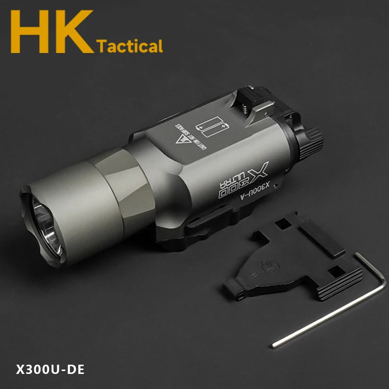 SF M300C M600C M600 Airsoft Flashlight Tactical Torch Rifle Hunting Weapons Scout Light PEQ15 Red Dot Indicator Fit 20mm Rail
