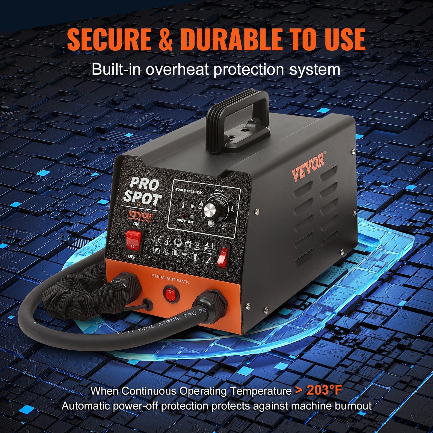 SucceBuy Stud Welder Dent Repair Kit 3KW Spot Welder Auto Body Welding Dent Puller Machine Welding Accessories for Car Truck