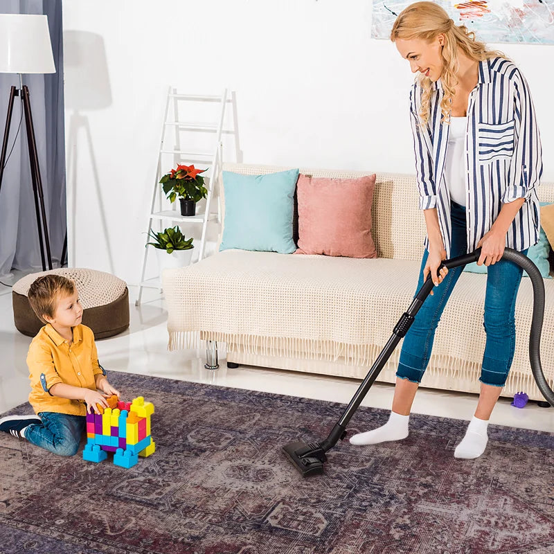 LOOM & LUXE 5x8 Area Rugs for Living Room, Washable Rug, Low-Pile, Non-Slip, Non-Shedding, Foldable, Kid & Pet Friendly - Area R