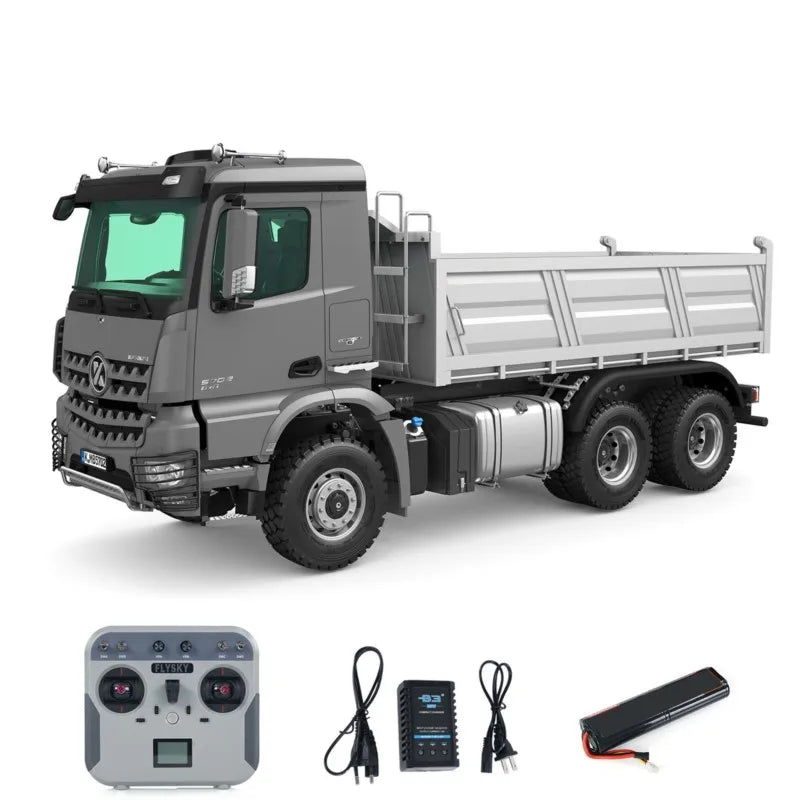 US Stock 6*6 New Kabolite 5702 RC Dump Truck RTR 1/14 Remote Control Vehicle Dumper Tipper Car Light Sound Model Toy for Adult