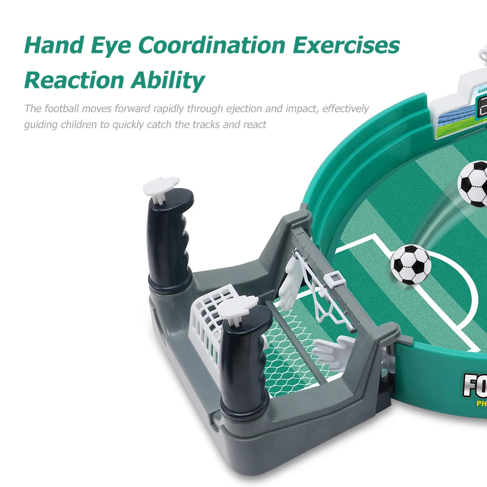 Mini Table Soccer Game Easy Installation Interactive Soccer Game Safe Sturdy Football Parent-Child Game for Children Party Gifts