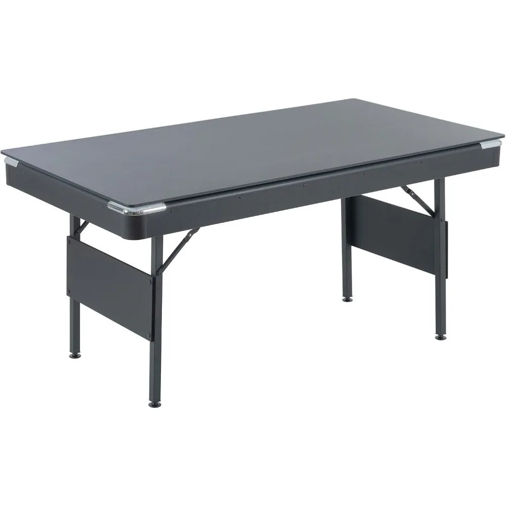 3 in 1 Pool Ping Pong Dining Combo, 65.75in Foldable Billiard/Table Tennis, Multi Game for Adults Kids, With Billiard and Tennis