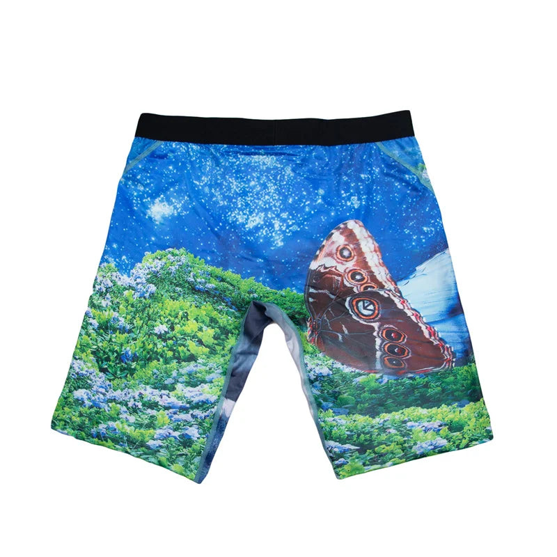 5Pcs Men Underwear Boxers Print Man Panties Lingerie Men Underpants Boxershorts Trunks Plus Size Breathable Seamless Men's Boxer