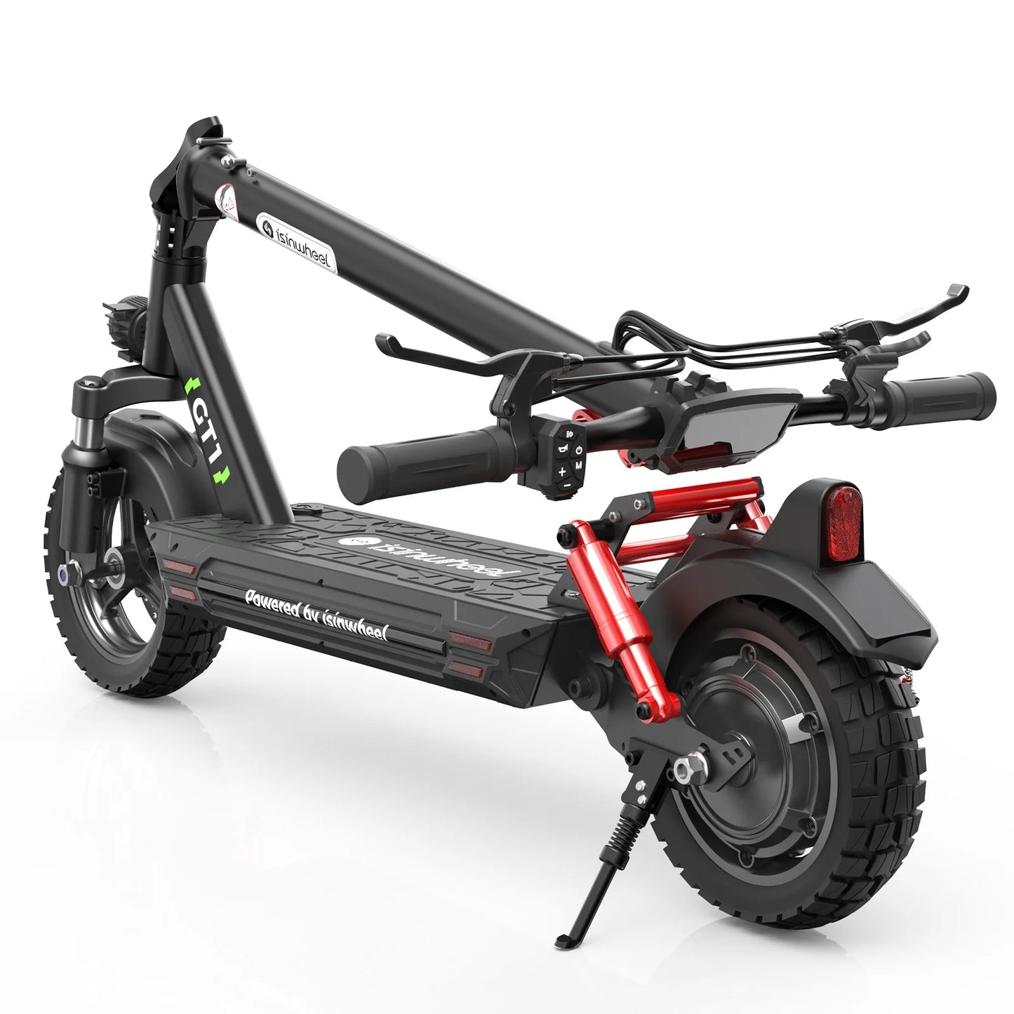 Isinwheel GT1 Adult Electric Scooter 800W Motor 48V10AH Folding E-Scooter 10 Fat Tire E-Mountain Scooter