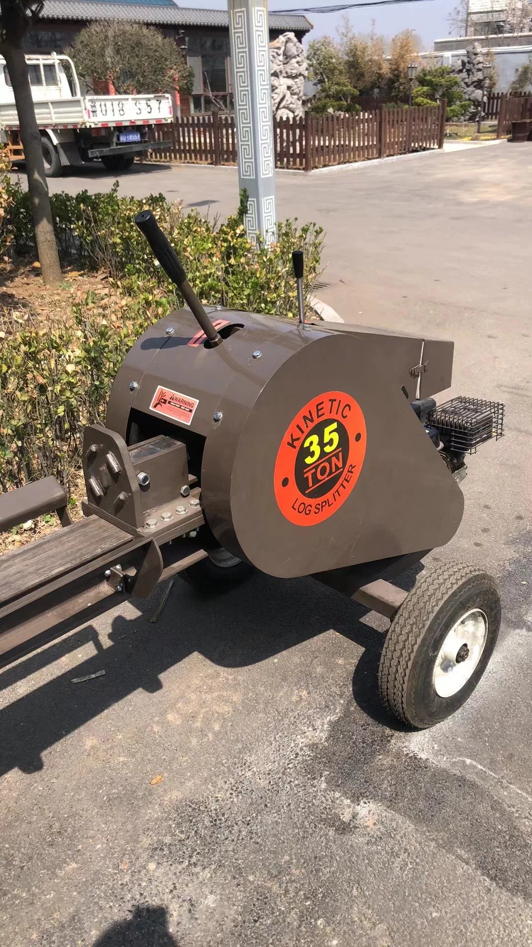 YIHUITONG 35Ton 7HP 212cc Petrol Kinetic Log Splitter Flywheel Splitter Fastest Log Splitter