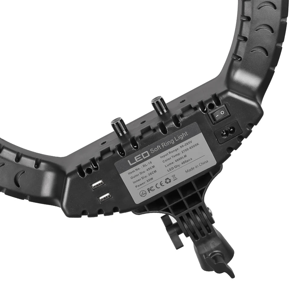 18 Inch LED Ring Light Kit With Stand For YouTube Makeup