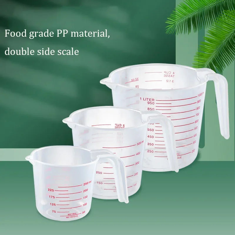 250 500 1000 Milliliter Silicone Measuring Cups and Spoons Plastic Jug Digital Kitchen Scale Baking Tools