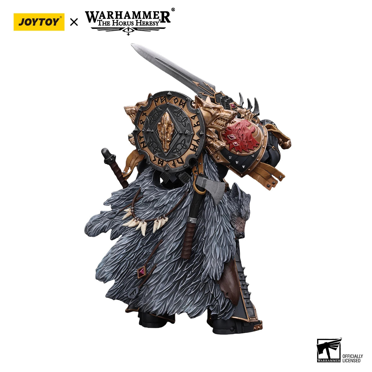 JOYTOY Warhammer 30K 1/18 Action Figures Space Wolves Leman Russ Primarch of the VIth Legion Model Toy Gift