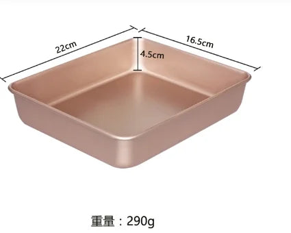 Rectangular Non-Stick Metal Baking Tray for Cake Bread Baguette Oven Bakeware 9 Inch 11 Inch 12.8 Inch