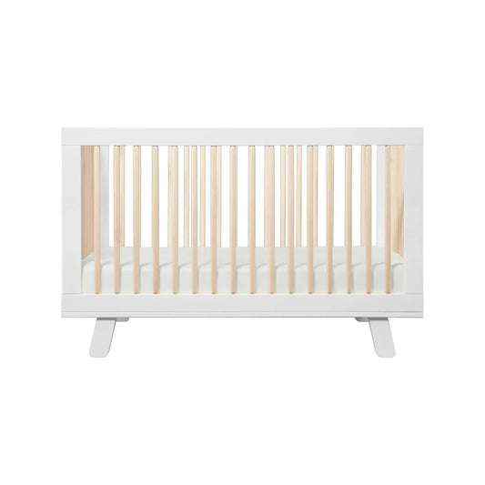 Babyletto Hudson 3-In-1 GREENGUARD Certified Convertible To Toddler And Sofa Bed 4 Adjustable Heights Wooden Baby Crib - Natural