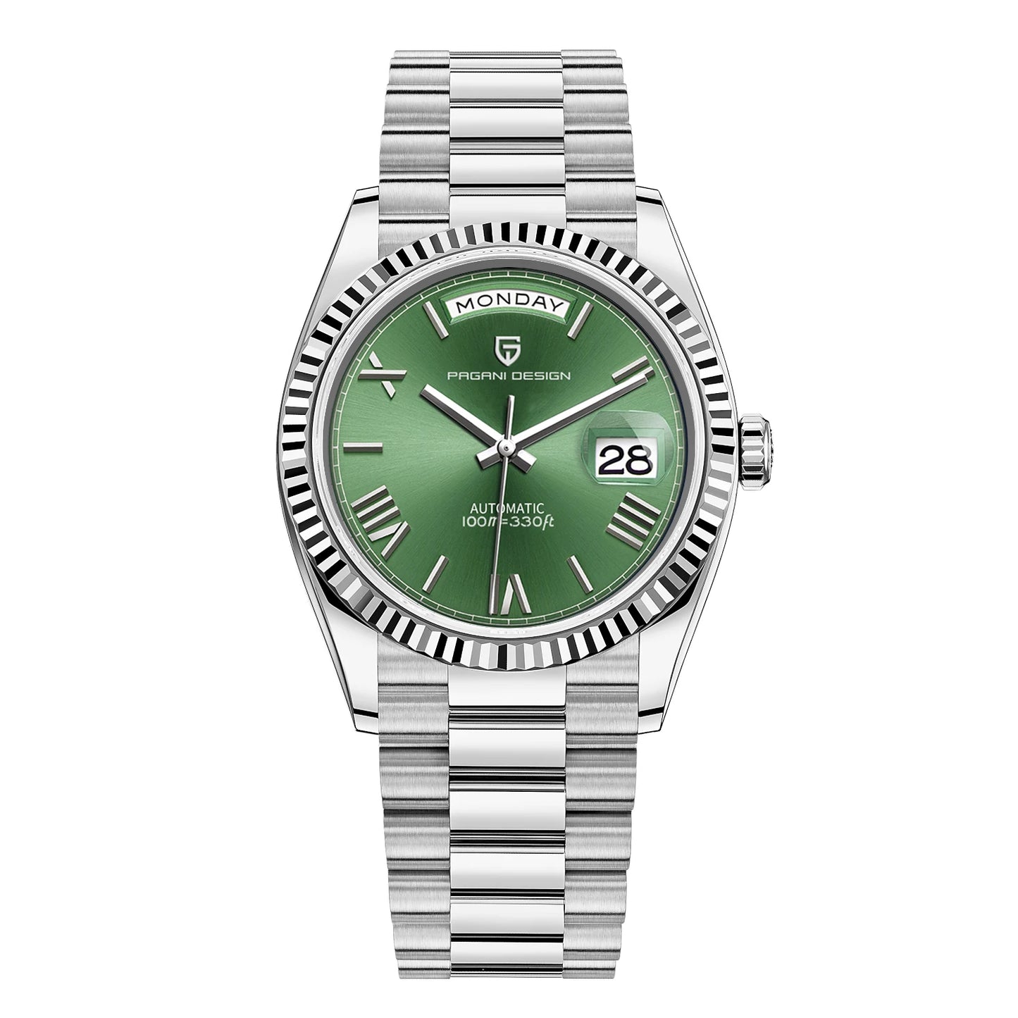 Pagani Design ST16 Green Automatic Mechanical Mens Watch
