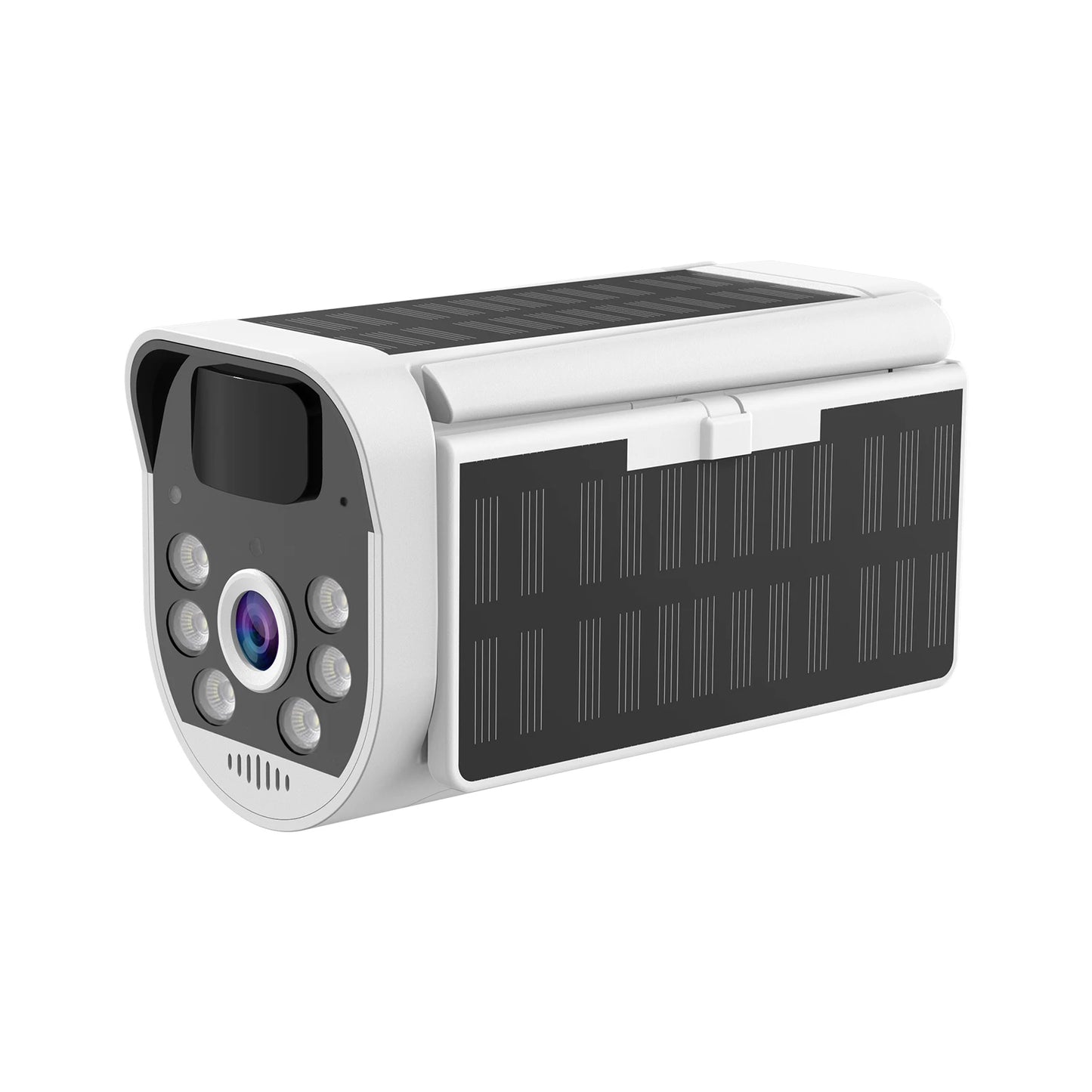 4G 1080P WiFi Folding Solar Camera Home Surveillance Camera with PIR Motion Detects Long Standby 2-Way Audio IP66 Waterproof
