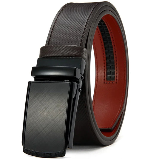 Automatic Genuine Leather Belt For Men Black Designer