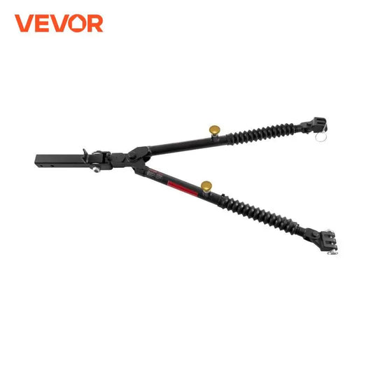 VEVOR 7500/10000Lbs Tow Bar with Ropes Max 52 in Telescopic Rod Fits 2-inch Connector Towing Bar for RV Car Trailer Truck