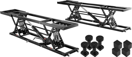 Heavy-Duty Carbon Steel Truck Lift with 120V Power Unit, Portable Car Lift - 7,000 LBS Capacity, 26.8" Max. Height