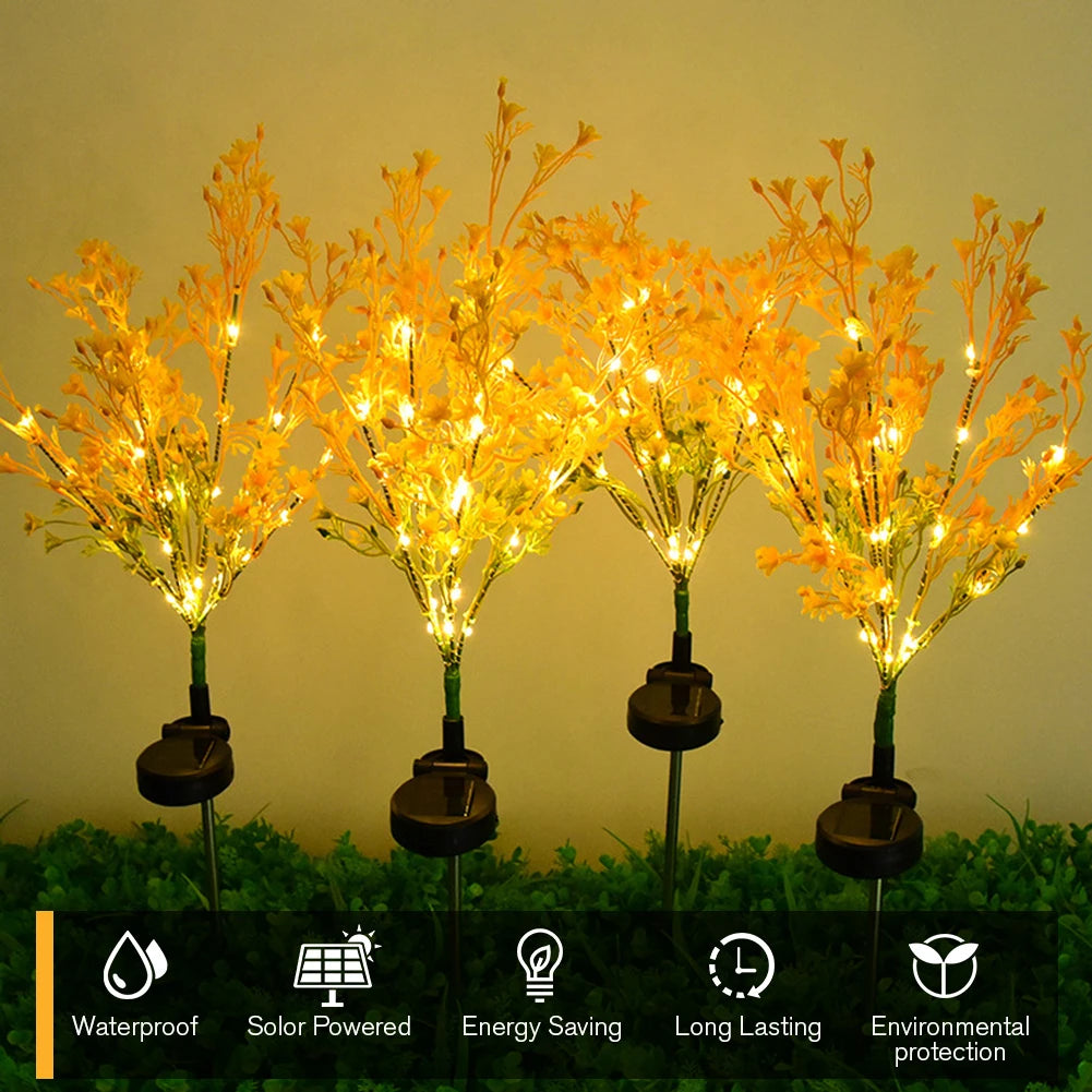 Solar Garden Lights Waterproof Dusk To Dawn Ground Plug Lamp Solar Landscape Lawn Lamp for Patio Yard Pathway Balcony Decoration