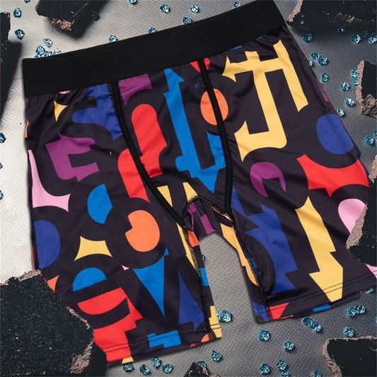 5Pcs Sexy Men Underwear Boxer Men's Panties Lingerie Men Underpants Boxers Trunks Plus Size XL-5XL Fashion Print Men's Boxers
